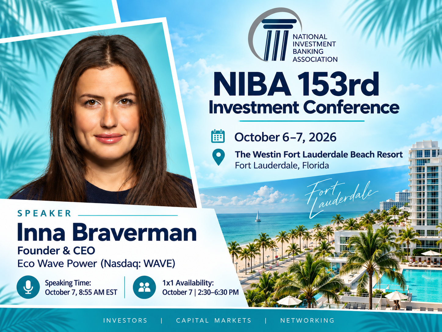 Tropical NIBA Investment Conference Poster